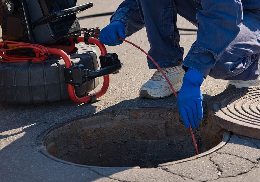 Riool onstopping camera controle